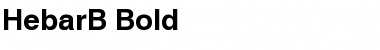 Download HebarB Bold Font