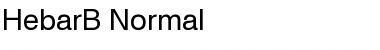 Download HebarB Normal Font