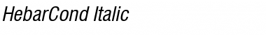 Download HebarCond Italic Font