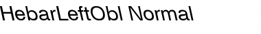 Download HebarLeftObl Normal Font Title Preview