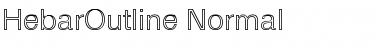 Download HebarOutline Normal Font Title Preview