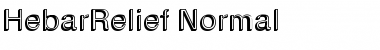 Download HebarRelief Normal Font Title Preview