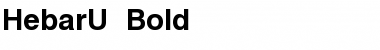 Download HebarU Bold Font Title Preview