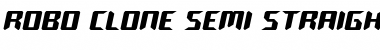 Download Robo-Clone Semi-Straight Font