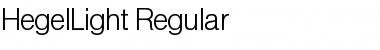 Download HegelLight Regular Font