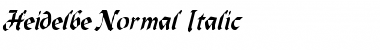 Download Heidelbe-Normal Italic Italic Font
