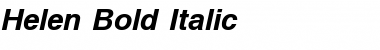 Download Helen Bold Italic Font