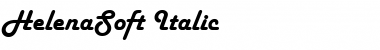 Download HelenaSoft Italic Font