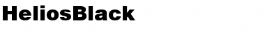 Download HeliosBlack Regular Font