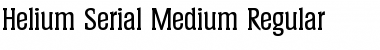 Download Helium-Serial-Medium Regular Font
