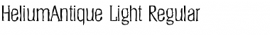 Download HeliumAntique-Light Regular Font