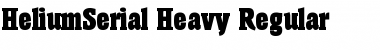 Download HeliumSerial-Heavy Regular Font
