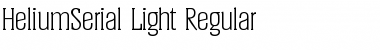 Download HeliumSerial-Light Regular Font