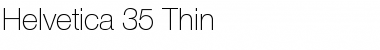 Download Helvetica 35 Thin Regular Font