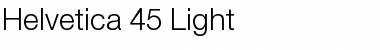 Download Helvetica 45 Light Regular Font