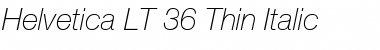 Download HelveticaNeue LT 36 ThinIt Font