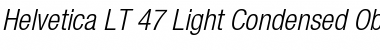 Download HelveticaNeue LT 47 LightCn Font