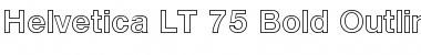 Download HelveticaNeue LT 75 BdOutline Regular Font