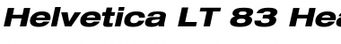 Download HelveticaNeue LT 63 MdEx HeavyOblique Font