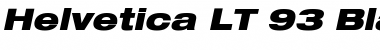 Download HelveticaNeue LT 93 BlackEx Oblique Font