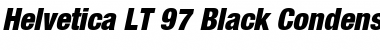 Download HelveticaNeue LT 97 BlackCn Font