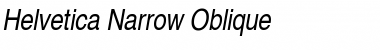 Download Helvetica Narrow Oblique Font