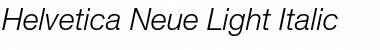 Download Helvetica Neue Light Italic Font