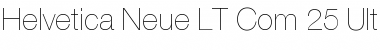 Download Helvetica Neue LT Com 25 Ultra Light Font