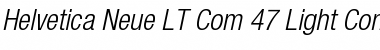 Download Helvetica Neue LT Com 47 Light Condensed Oblique Font Title Preview