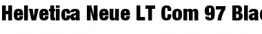 Download Helvetica Neue LT Com 97 Black Condensed Font