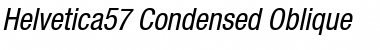 Download Helvetica57-Condensed RomanItalic Font