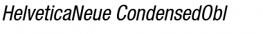 Download HelveticaNeue CondensedObl Font Title Preview