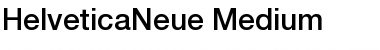 Download HelveticaNeue Medium Font