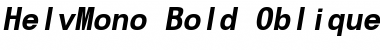 Download HelvMono Bold-Oblique Font