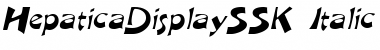 Download HepaticaDisplaySSK Italic Font