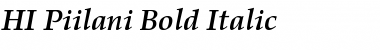 Download HI Piilani Bold Italic Regular Font