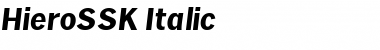 Download HieroSSK Italic Font