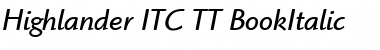 Download Highlander ITC TT Font