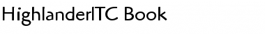 Download HighlanderITC-Book Book Font