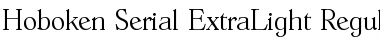 Download Hoboken-Serial-ExtraLight Regular Font