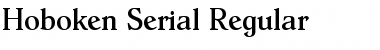 Download Hoboken-Serial Regular Font