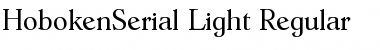 Download HobokenSerial-Light Regular Font