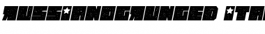 Download Russiano Grunged Italic Font Title Preview