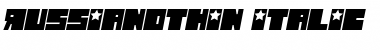 Download Russiano Thin Italic Font Title Preview