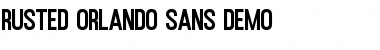 Download Rusted Orlando Sans Demo Regular Font Title Preview
