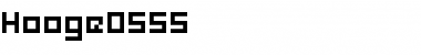 Download hooge 05_55 Regular Font Title Preview