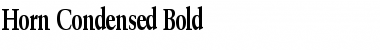 Download Horn Condensed Bold Font