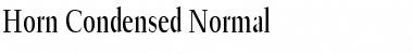 Download Horn Condensed Normal Font