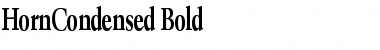 Download HornCondensed Bold Font