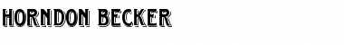 Download Horndon Becker Regular Font